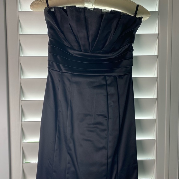 Bebe Strapless Satin Cocktail Dress *Brand New - Picture 1 of 5
